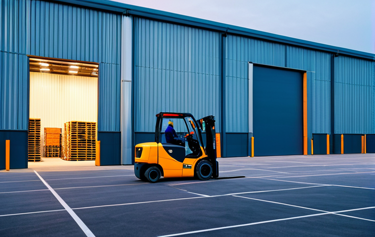 물류 창고 관리의 효율성을 높이는 방법 - **

"An overhead view of a warehouse implementing chaotic storage. Different colored bins are random...